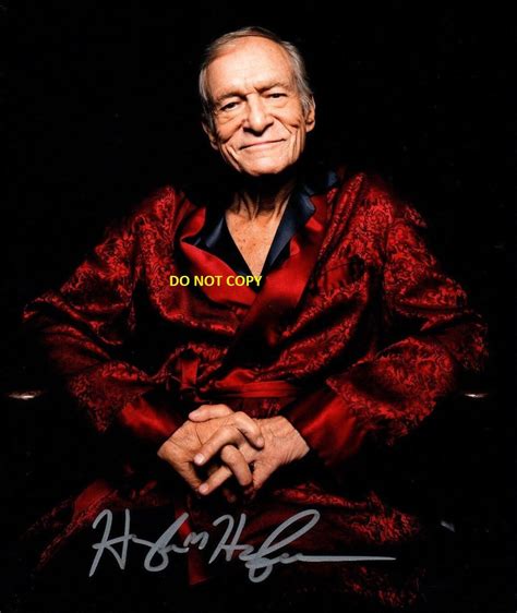 Hugh Hefner 8x10 Authentic In Person Signed Autograph Reprint Photo Rp