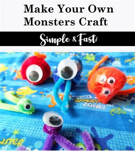 Make Your Own Monsters Kid Craft Gyct Designs