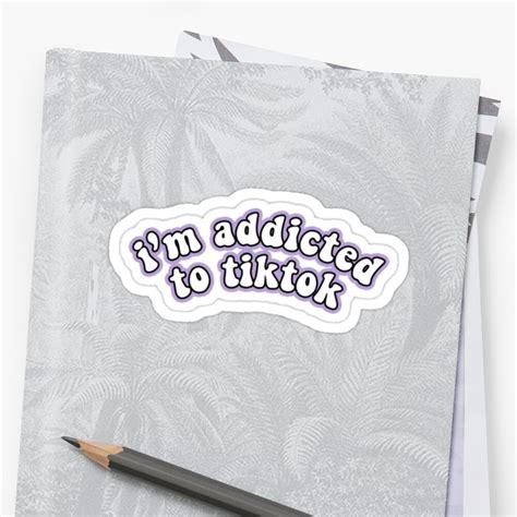 "Tiktok..." Sticker by katescornershop | Redbubble