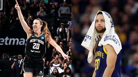 Stephen Curry And Sabrina Ionescu Face Off In Unique Point Shootout