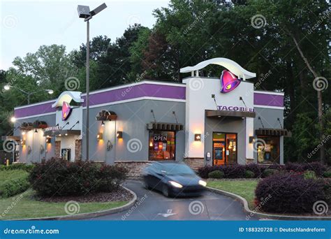 Exterior Of Taco Bell Drive-thru Restaurant Editorial Photo ...