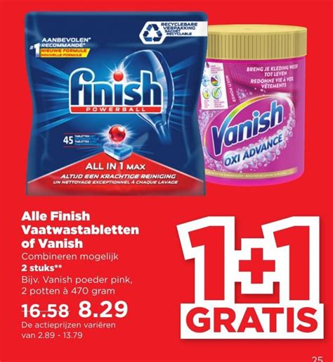 Finish Vaatwas Of Vanish 1 1 Aanbieding Bij PLUS