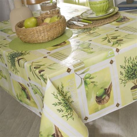 Nappe Cir E Caligomme Imprim E Huile D Olive Protege Table Badaboum