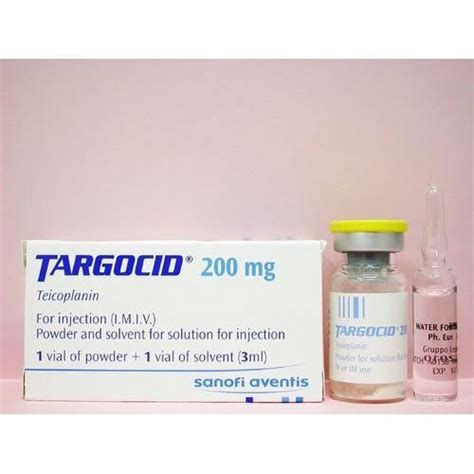 Teicoplanin Targocid Mg Injection Ml Prescription At Rs