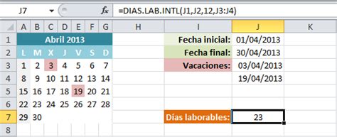 Tutorial Excel Función Dias Lab Intl • Excel Total