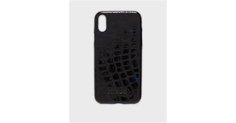 Köp Nunoo Iphone Xr Cover Croco Gloss Blåsvart