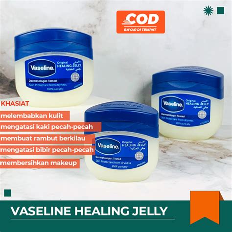 VASELINE PETROLEUM HEALING PURE 100 JELLY ORIGINAL ARAB SAUDI 50ml