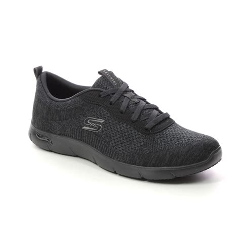 Skechers Refine Arch Fit BBK Black Womens trainers 104272