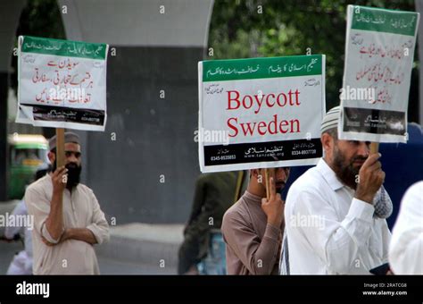 Members Of Tanzeem E Islami Are Holding Protest Demonstration To