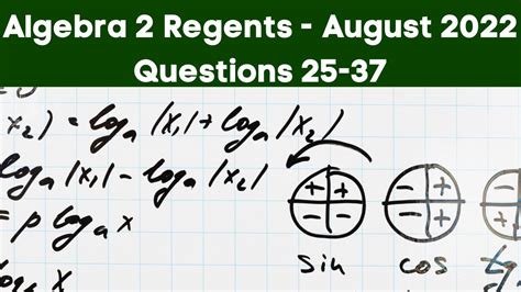 Algebra Regents August Parts And Questions