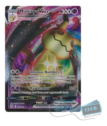 Pokemon Tcg Mimikyu Vmax Brilliant Stars 069 172 Full Art