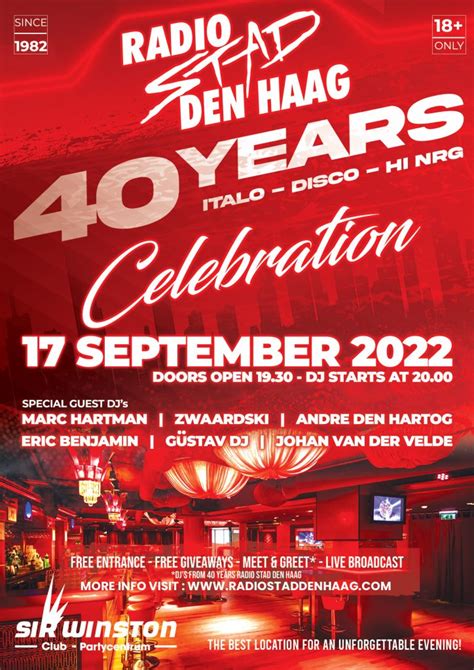 Party Update 40 Jaar Stad Radio Stad Den Haag