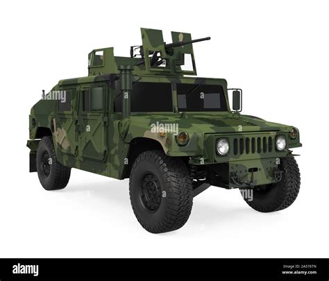 Humvee High Mobility Multipurpose Wheeled Vehicle Isolated Stock Photo