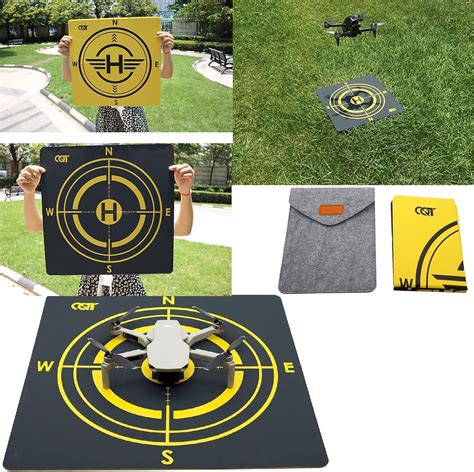 Double Side Foldable Drones Landing Pad 17x17 Inch Universal Waterproof Portable