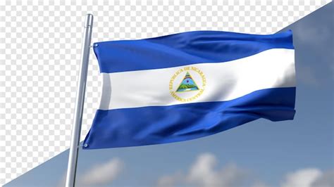 Premium Psd D Transparent Flag Of Nicaragua