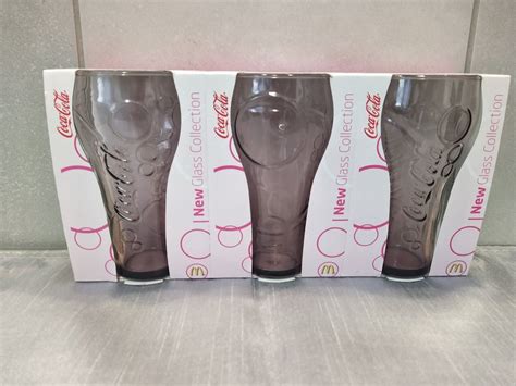 Mcdonald S Coca Cola Glas Mit Blasen Gl Ser In Pink Kaufen Auf