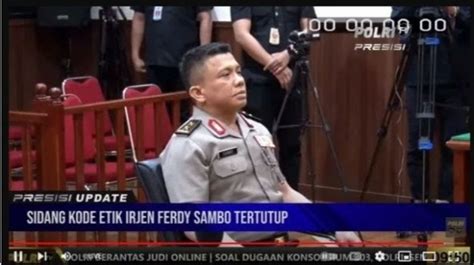 Kenapa Ferdy Sambo Tidak Pakai Baju Tahanan Ini Aturan Sidang Etik Polri