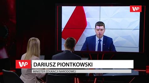 Koronawirus W Polsce Minister Dariusz Piontkowski O Edukacji Zdalnej