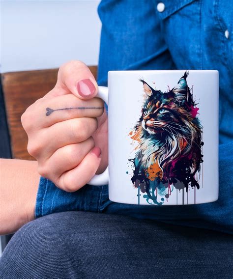 Maine Coon Cat Png Bundle Cat Sublimation For Shirts Art Mugs Tumbler