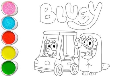 Dibuja Y Colorea A Bluey Y Sus Amigos 🐶 ️🧡💛💚💙💜🌈 Dibujos Para Niños🥍 Descubra Os Recursos Do Site