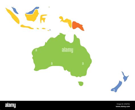 Mapa Suave Del Continente Australiano Imagen Vector De Stock Alamy