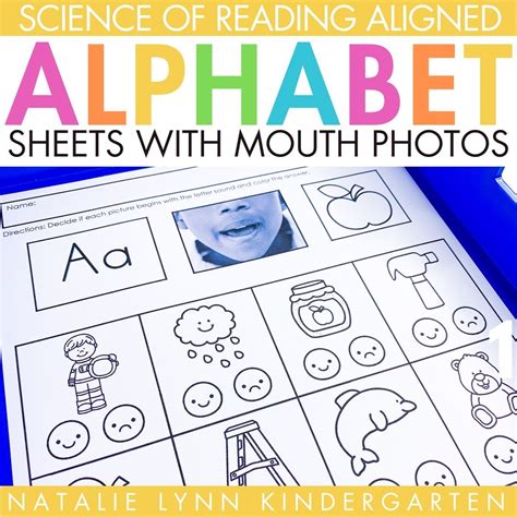 Alphabet Worksheets With Real Mouth Photos Letter Recognition Tracing