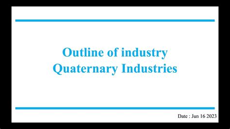 Chani Blog | Quaternary industries