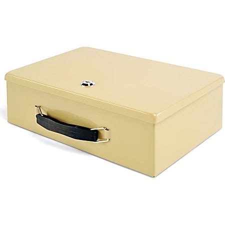 Steelmaster Fire Retardant Security Box Compartment Sand Office Depot