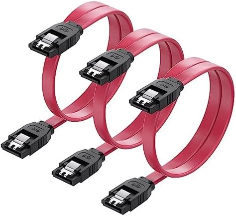 Amazon Cable Matters 3 Pack 6 Gbps SATA Cables 18 Inches SATA 3