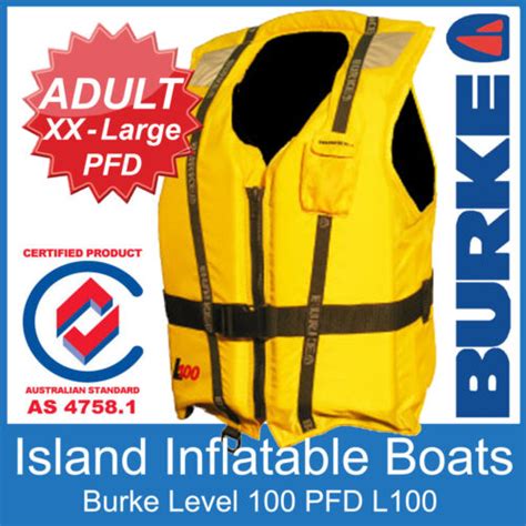 Burke Xx Large 70kg Adult L100 Life Jacket Level 100 Lifejacket As4758