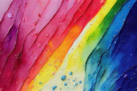 Premium Photo | Colorful rainbow illustration digital art style illustration painting