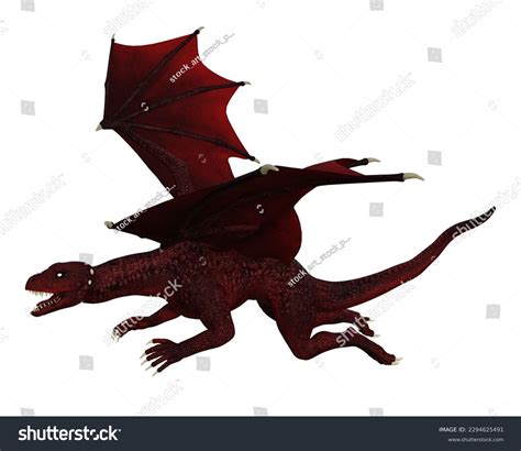 Red Dragon Wings Claws 3d Render Stock Illustration 2294625491 ...