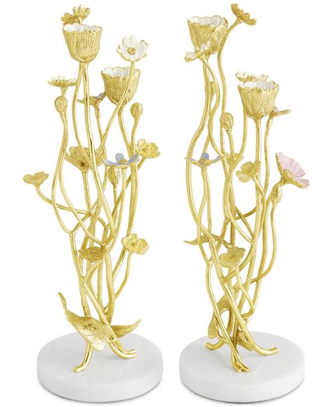 Michael Aram Wildflowers Candle Holders Set Of 2 Macy S