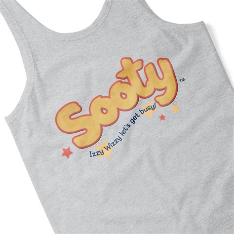 Sooty Text Logo Izzy Wizzy Men S Vest Fruugo Us