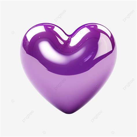 Cute Purple Heart Heart Love Valentine Png Transparent Image And