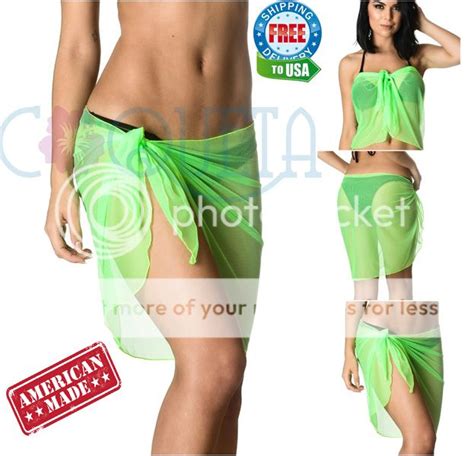 Coqueta Sale Beach Women Sexy Cover Up Sarong Wrap Pareo Bikini Canga