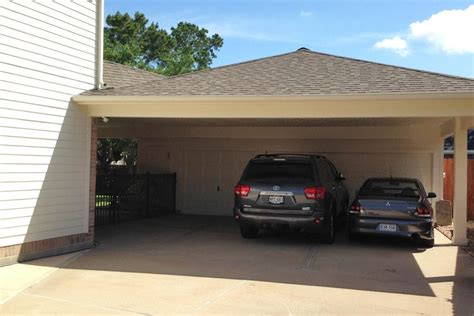 Carports with enclosed storage rooms