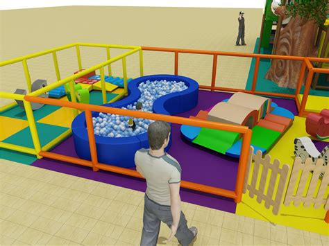 2 Level Playground With Baby And Toddler Area Indoor Playgrounds