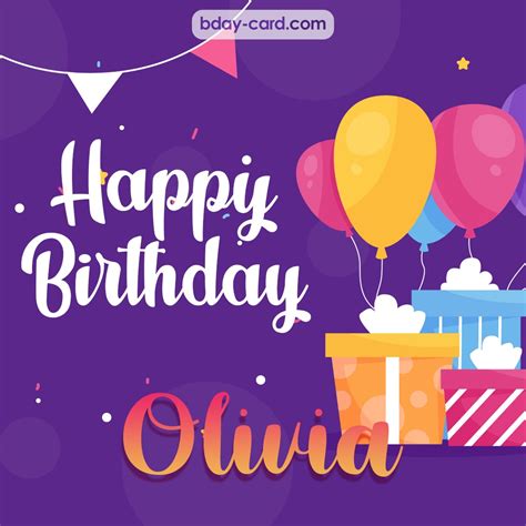 Birthday Images For Olivia 💐 — Free Happy Bday Pictures And Photos