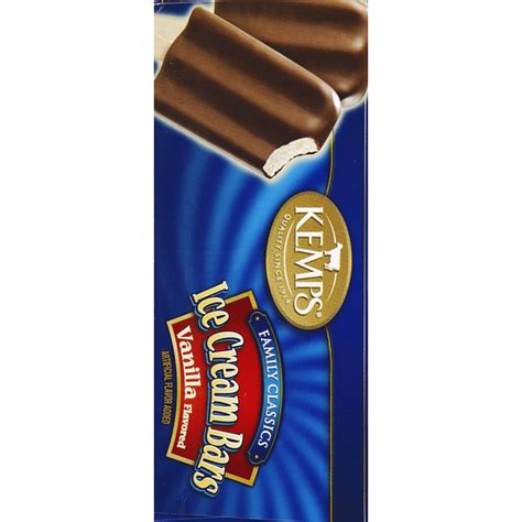 Kemps Ice Cream Bars Vanilla Flavored Pack Each Delivery Or