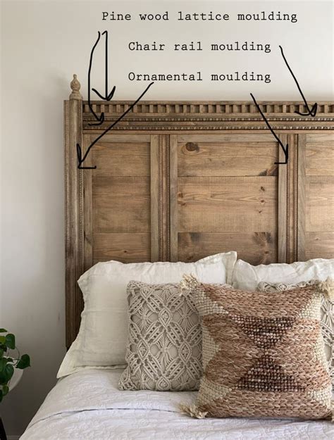 DIY Detailed Wooden Bed | Home bedroom, Diy bed headboard, Bed design