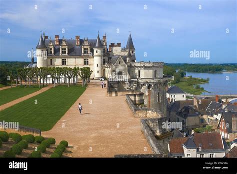 Amboise, Castle, Gardens, Chateau d´Amboise, Amboise Castle. Indre-et ...