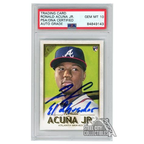 Ronald Acuna Jr 2018 Topps Gallery Autograph El Abusador RC Card 140