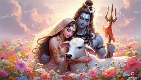 shiv parvati wallpaper  pc house  ghantee