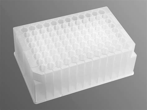 Axygen 96 Well Clear V Bottom 600 L Polypropylene Deep Well Plate