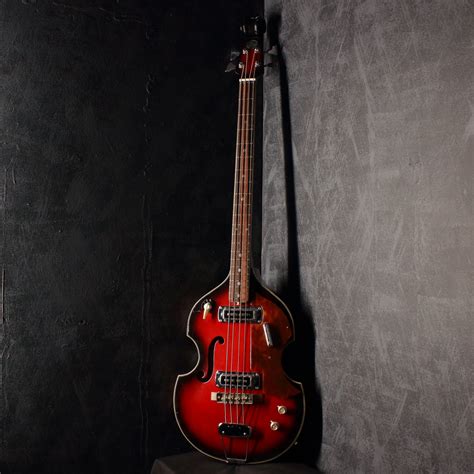 Teisco Fb 2 Violin Bass Red Burst 1968 Topshelf Instruments