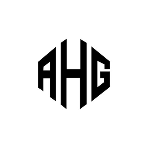 Premium Vector | AHG letter logo design with polygon shape AHG polygon ...