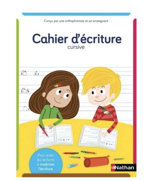 Un Cahier Décriture Cursive Pour Aider Les Enfants à Maitriser Lécriture