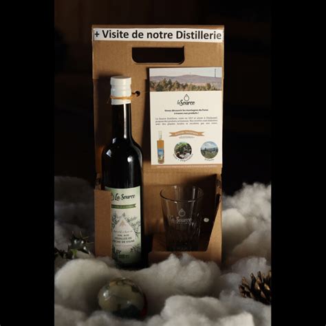 Coffret Visite Ap Ritif Base De Vin Aux Feuilles De P Che De Vigne