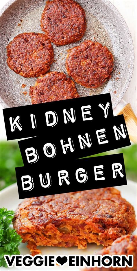 Vegetarische Burger Patties Aus Kidneybohnen Vegan Burger Patties